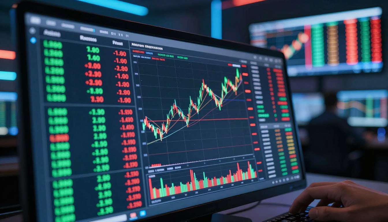 Trading pairs showing order depth and spread in an exchange book